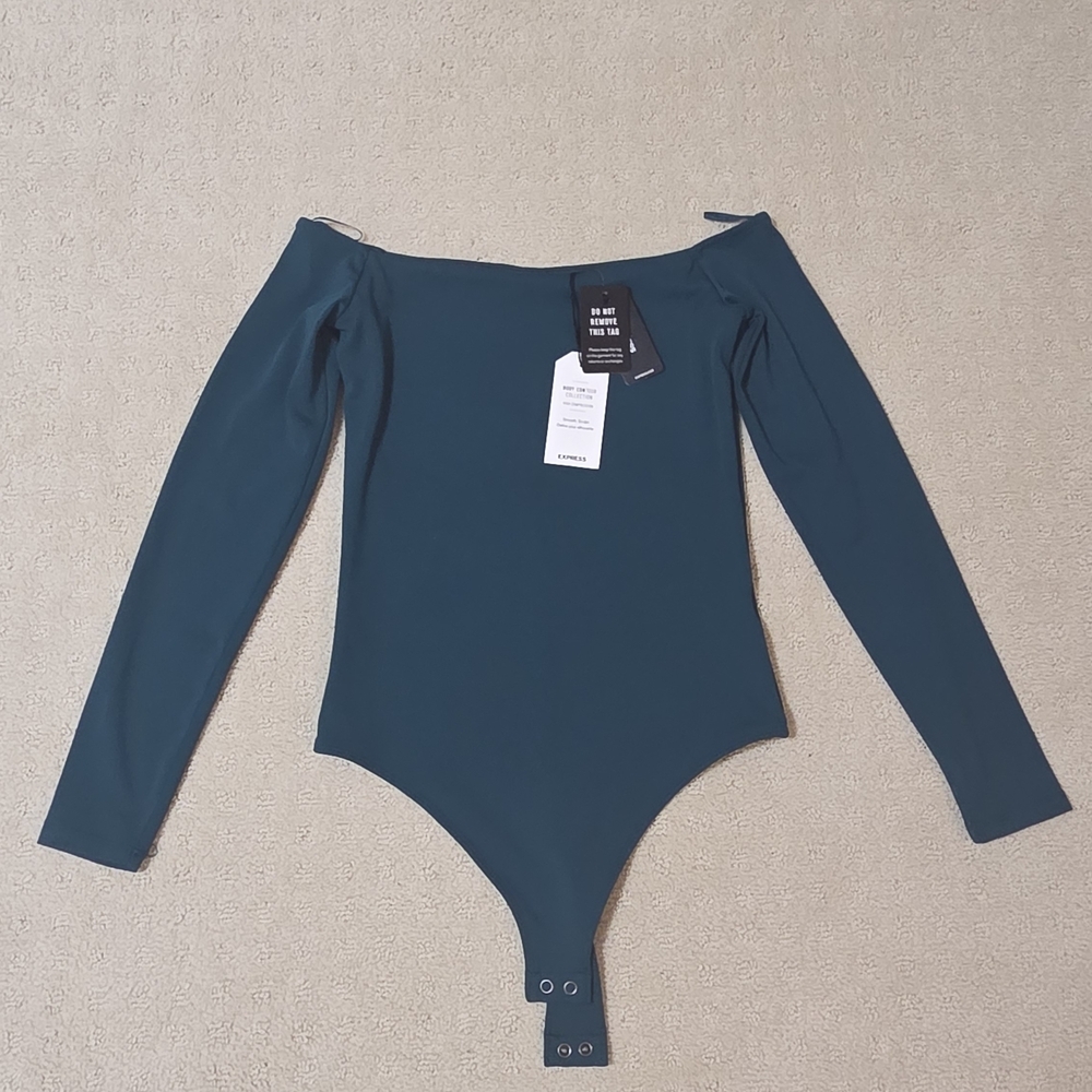 Express Teal Body Contour Top